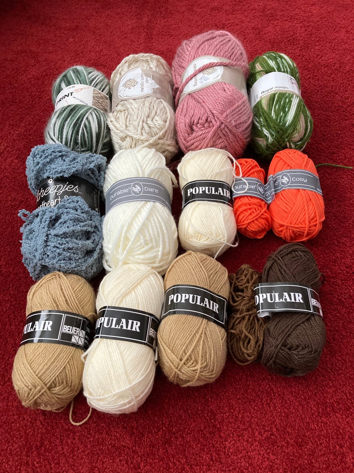 Diverse bollen wol, Ophalen of Verzenden, Nieuw, Breien of Haken, Wol of Garen