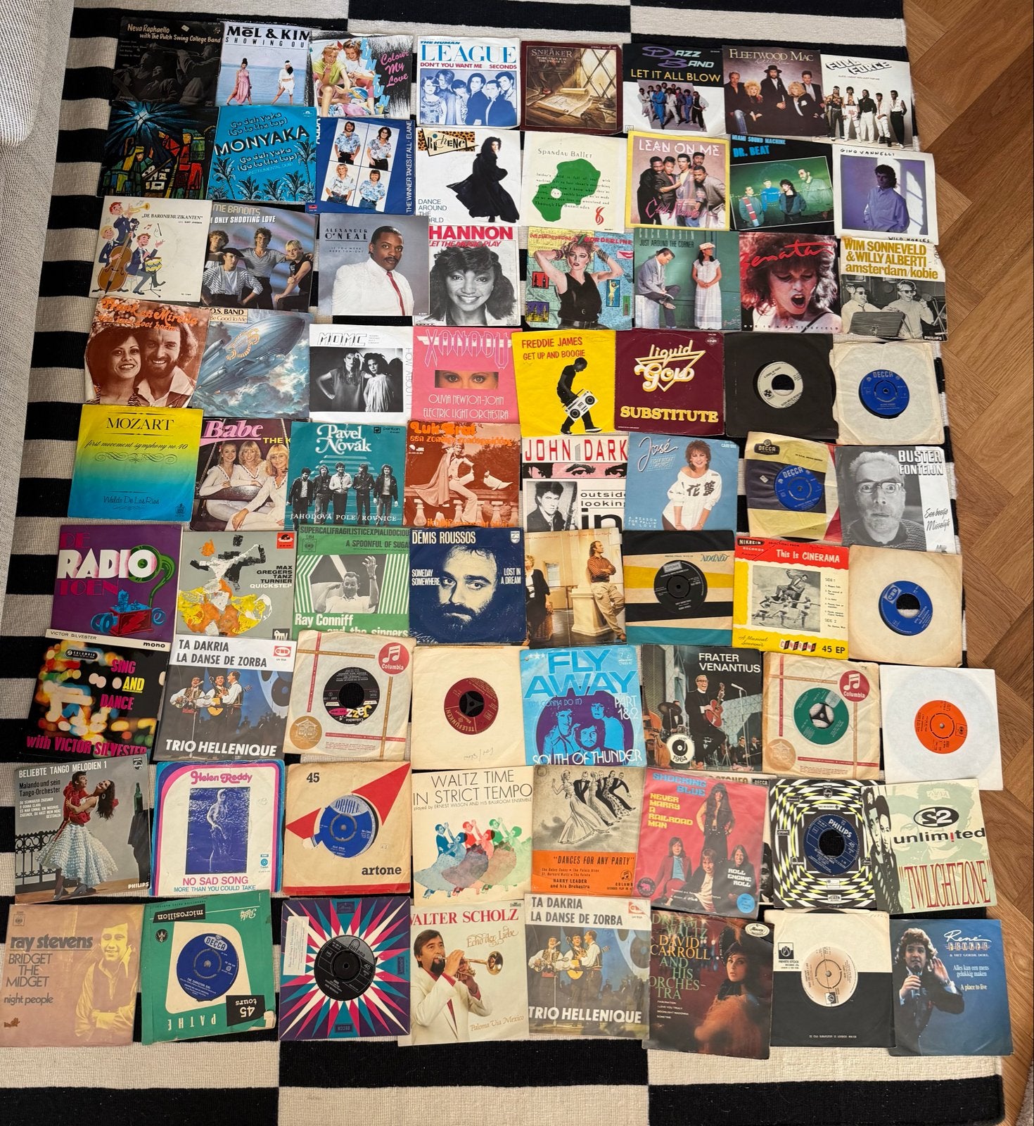 Grote partij 338 7” singles / vinyl platen, Ophalen, Gebruikt, Overige genres