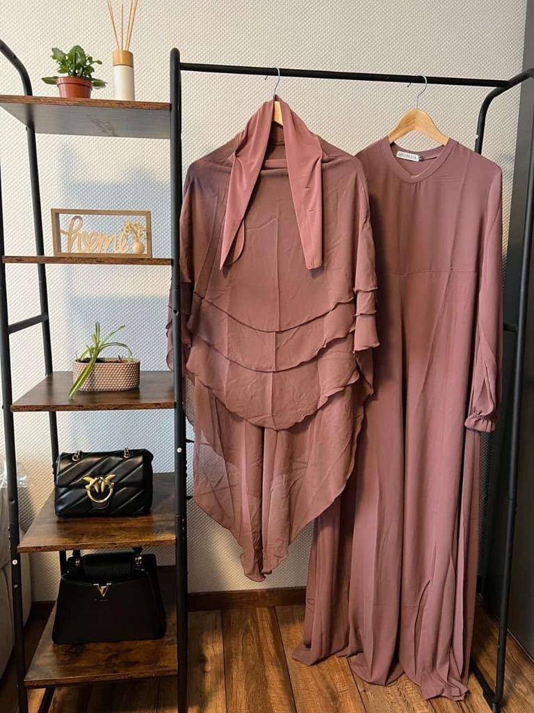 Khimar van Djasia , khimaar, jilbab, jalaba, hijab,sjaal, Kleding | Dames, Ophalen of Verzenden, Nieuw, Onder de knie