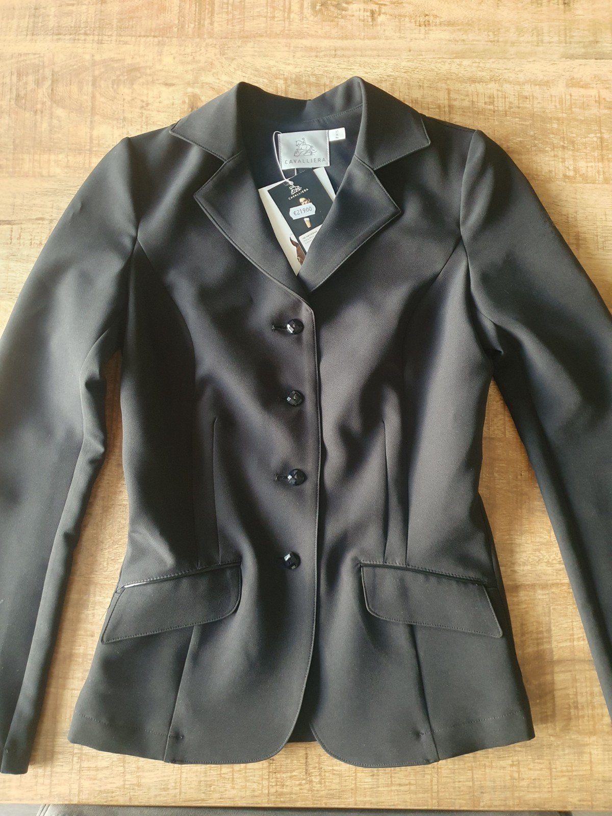 spiksplinternieuw zwart paard rijjasje, Dieren en Toebehoren, Paardrijkleding, Kinderen, Dressuur, XS, Nieuw