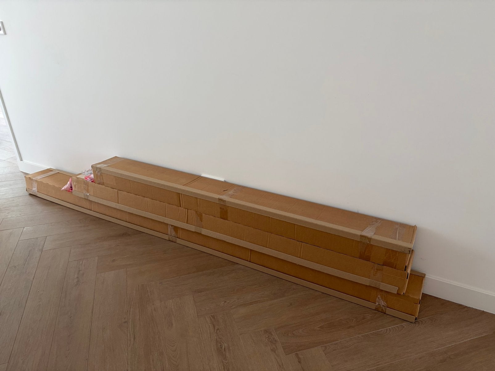Luxaflex houten Jaloezieen 50mm grijs, Huis en Inrichting, Stoffering | Gordijnen en Lamellen, Ophalen, Jaloezie, 180 cm, Hout