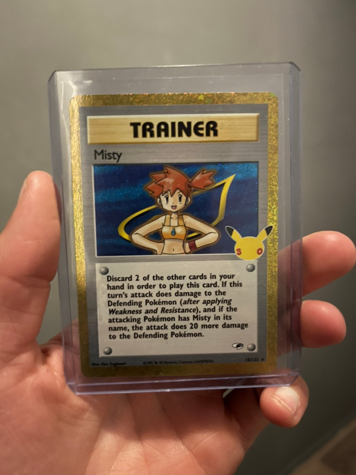 Misty 30th pokemon kaart, Ophalen of Verzenden, Zo goed als nieuw