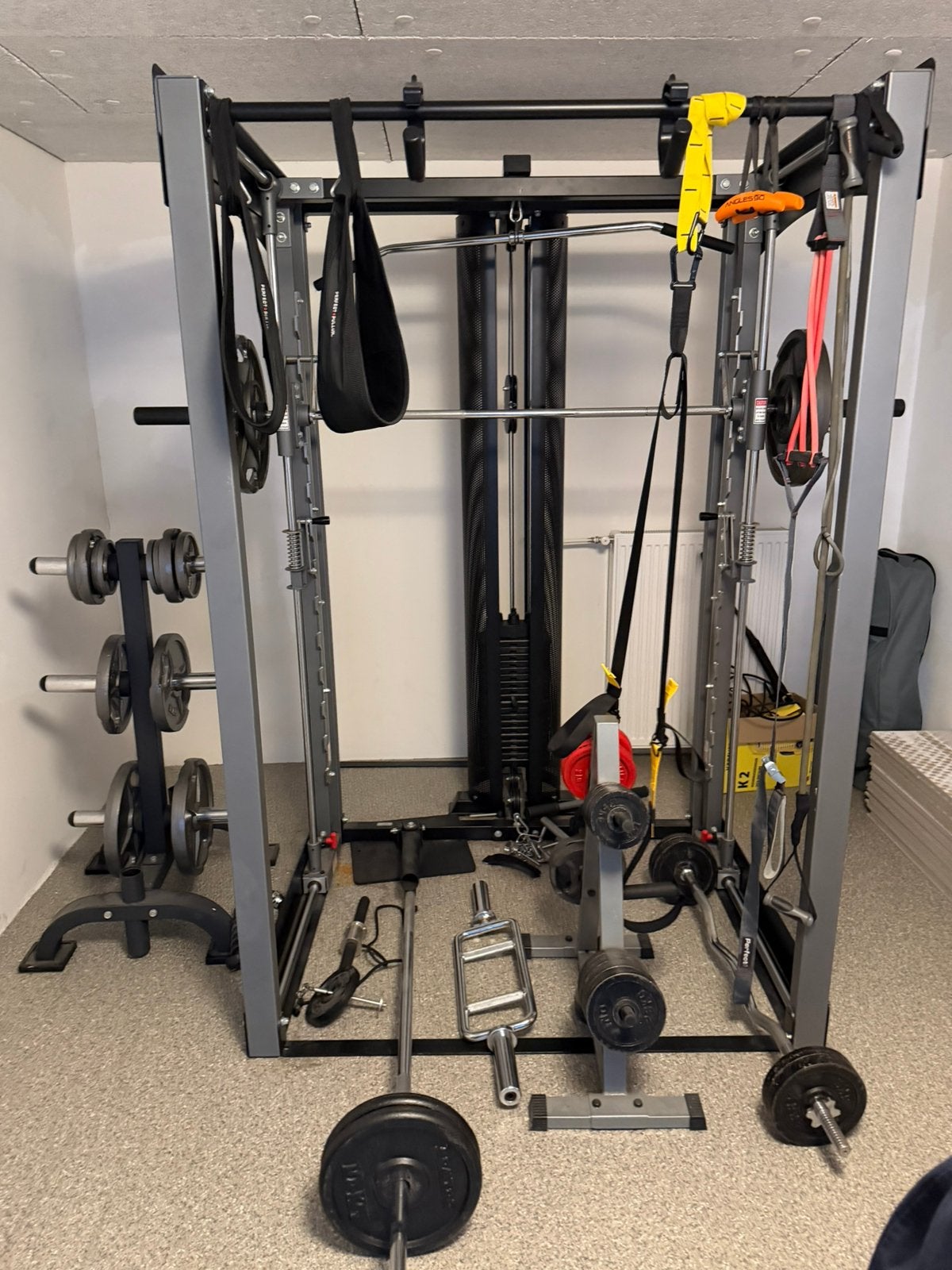 BodyCraft Jones Smith  machine- etc 295 kg gewichten, Ophalen, Gebruikt, Krachtstation