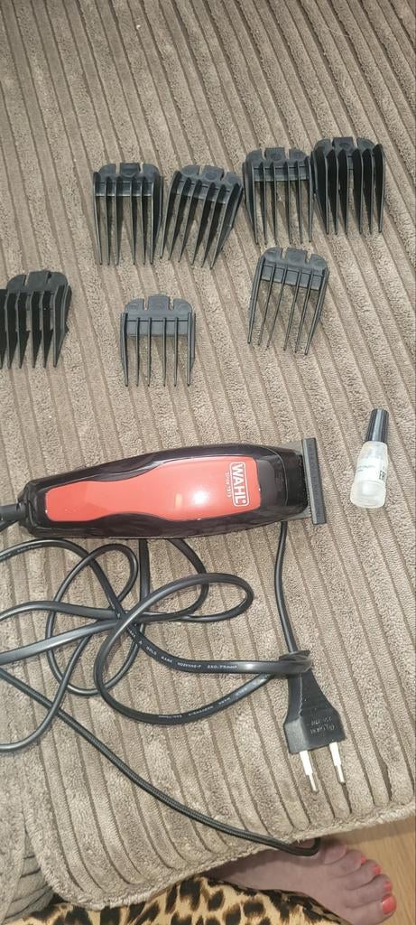 Wahl tondeuse met opzetstukken en olie, Witgoed en Apparatuur, Ophalen of Verzenden, Gebruikt, Scheren en Epileren