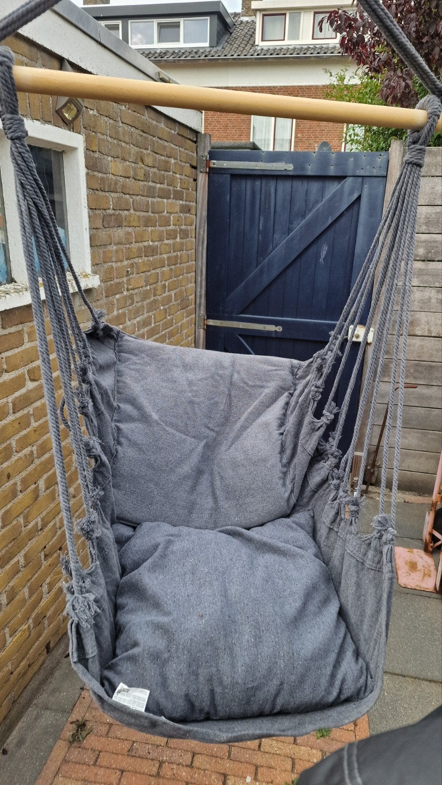 Comfortabele hangstoel, eenvoudig op te hangen, Tuin en Terras, Tuinstoelen, Ophalen, Gebruikt, Textileen