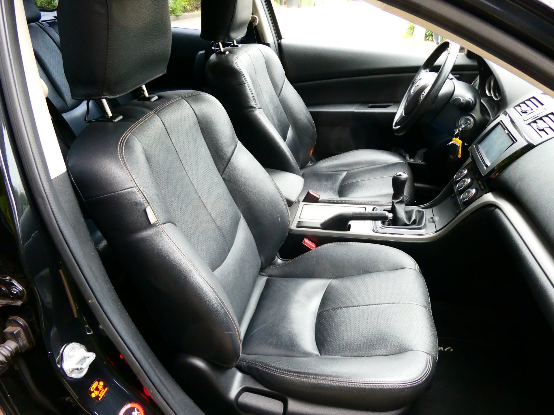 Mazda 6 Sportbreak 1.8i 120pk 1e eigenaar Clima Cruise Leder, Auto's, Voorwielaandrijving, Gebruikt, 4 cilinders, 6 sportbreak