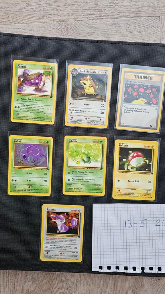 7 team rocket pokemon kaarten, Ophalen of Verzenden, Meerdere kaarten