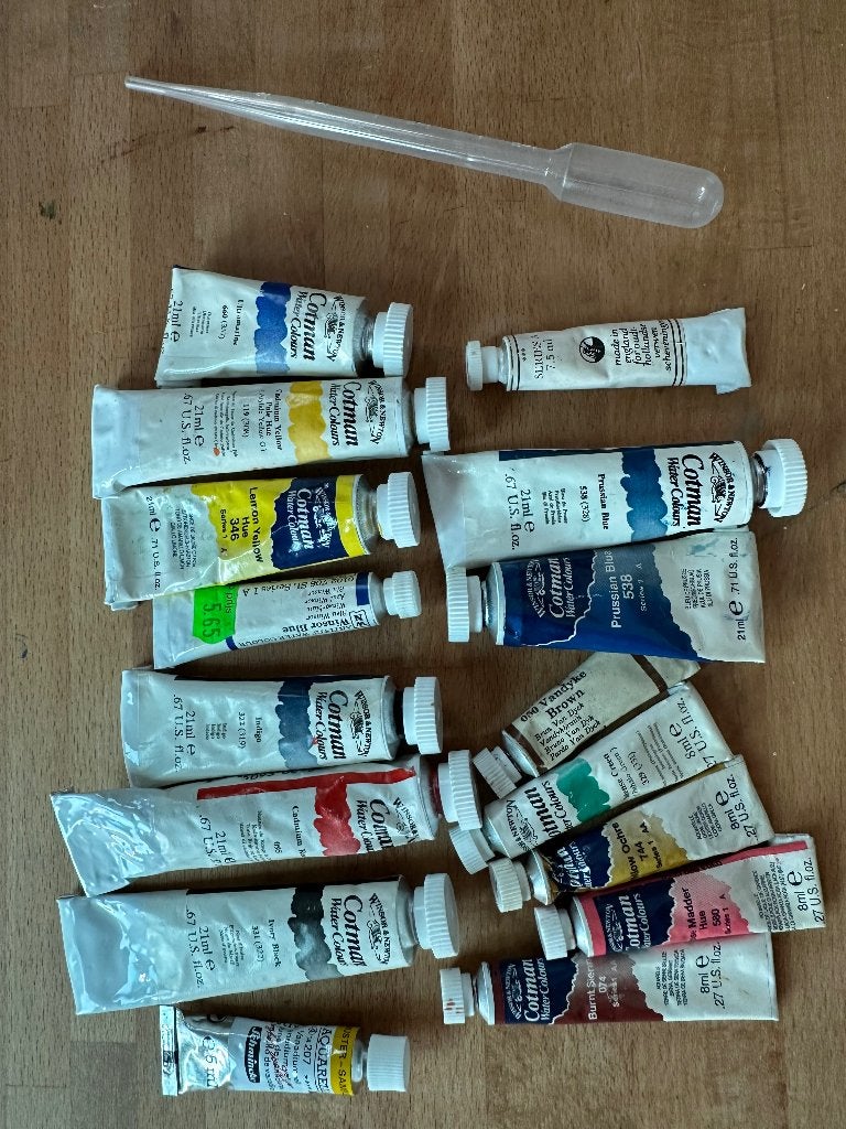 Schilderen aquarelverf, Ophalen of Verzenden, Gebruikt, Waterverf