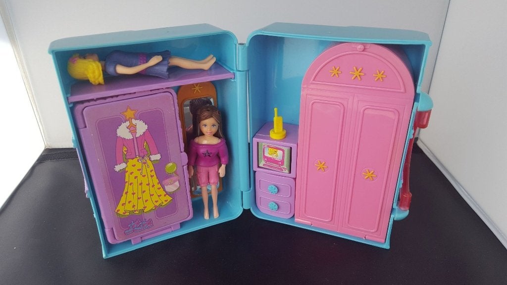 Fashion Polly! Setje in koffer, poppetjes en toebehoren. K4, Tweedehands verkoop, Tweedehands verkoop, Gebruikt, Ophalen of Verzenden