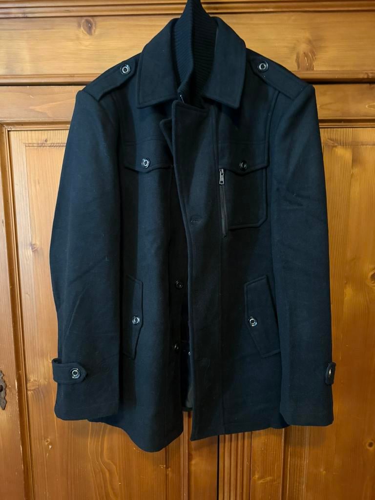 Tussenjas peacoat jas heren xxl NIEUW, Ophalen of Verzenden, Nieuw, Maat 56/58 (XL), Zwart