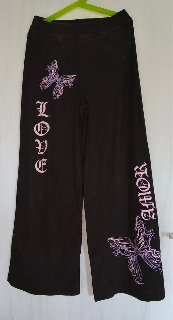 Leuke zwarte meisjes broek, Kinderen en Baby's, Kinderkleding | Maat 164, Broek, Meisje, H&M, Ophalen of Verzenden