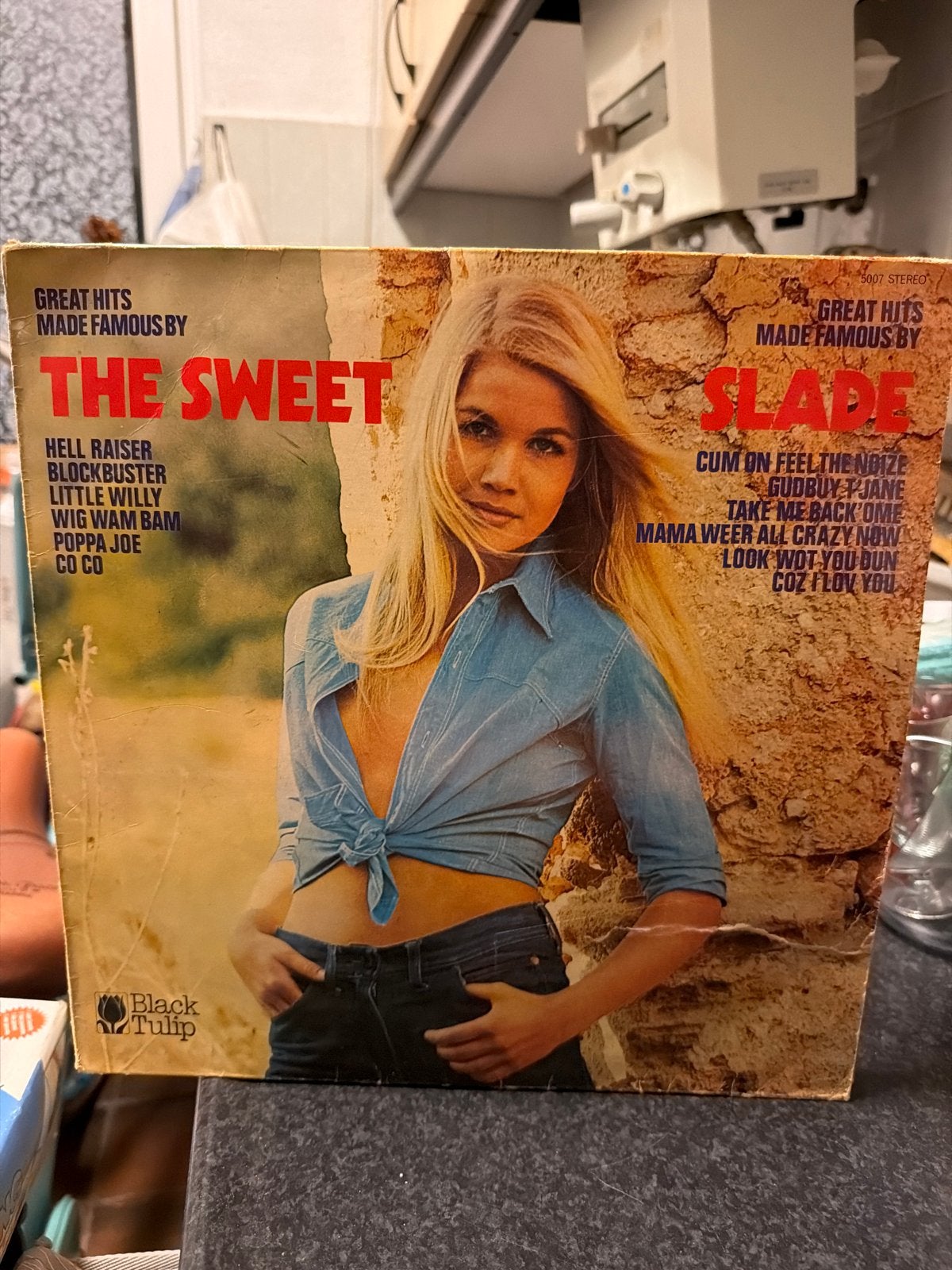 3.  The Sweet & Slade Great Hits Made Famous LP (Black Tuli, LP, Gebruikt, Ophalen of Verzenden, Classic Rock