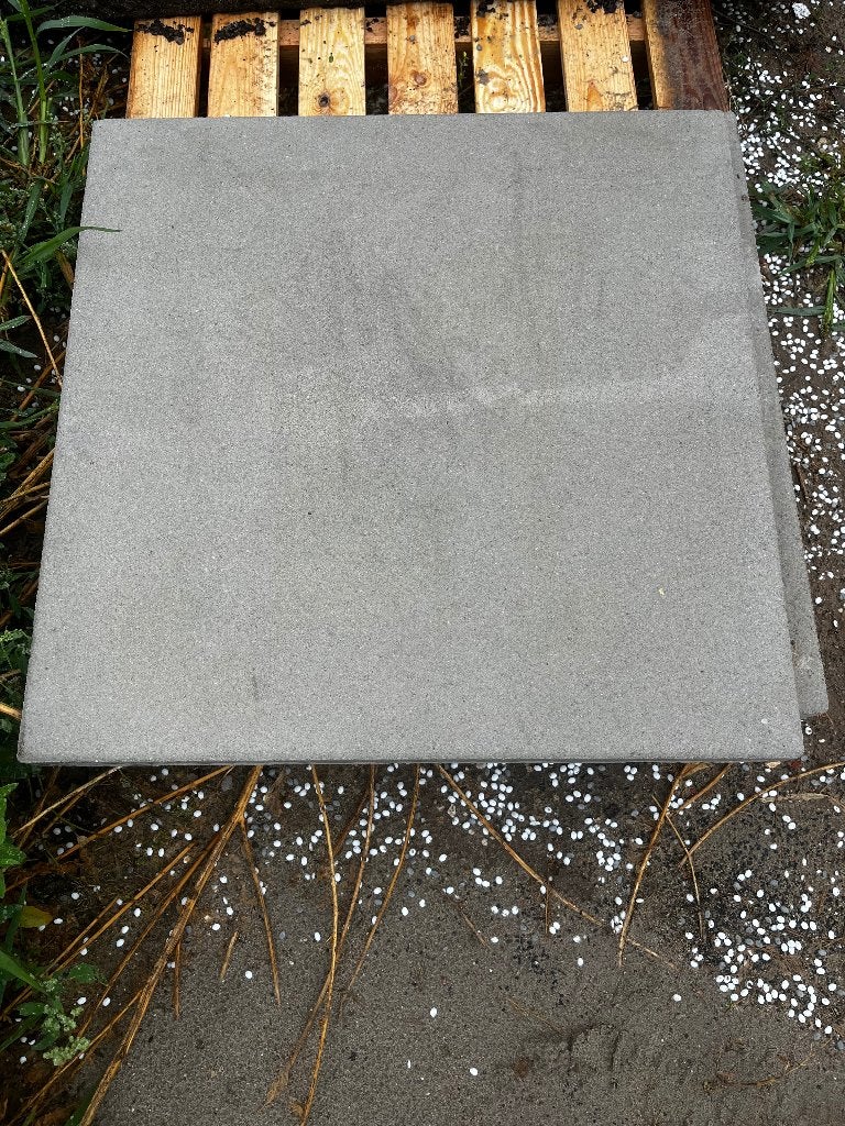 15 terrastegels 60x60 cm inclusief afstandhouders – €99, Tuin en Terras, Ophalen, Nieuw, Beton, Terrastegels