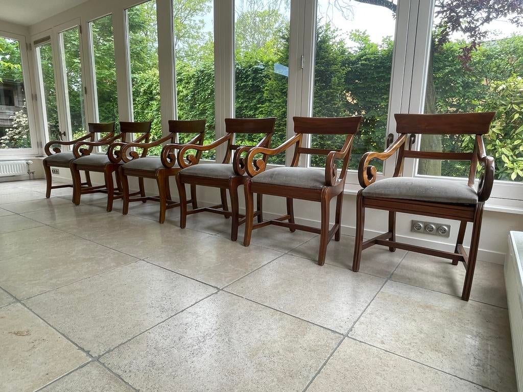 Set van 6 Jan Frantzen stoelen - Klassiek design, Ophalen of Verzenden