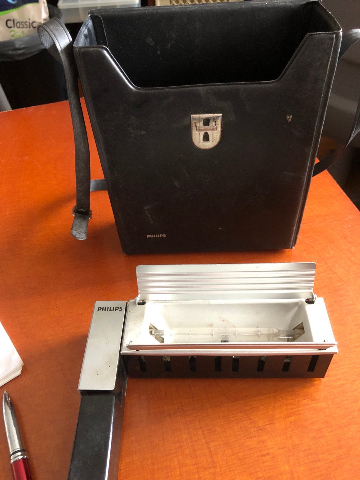 Vintage Philips PSG 010 Fotolamp met Draagtas, Audio, Tv en Foto, Ophalen of Verzenden