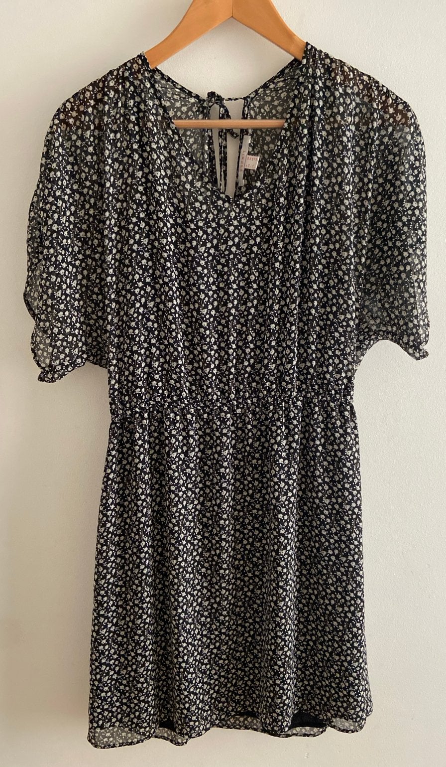 Esprit zomerjurkje met bloemetjesprint, zwart, maat 36, Zwart, Ophalen of Verzenden, Zo goed als nieuw, Maat 36 (S)