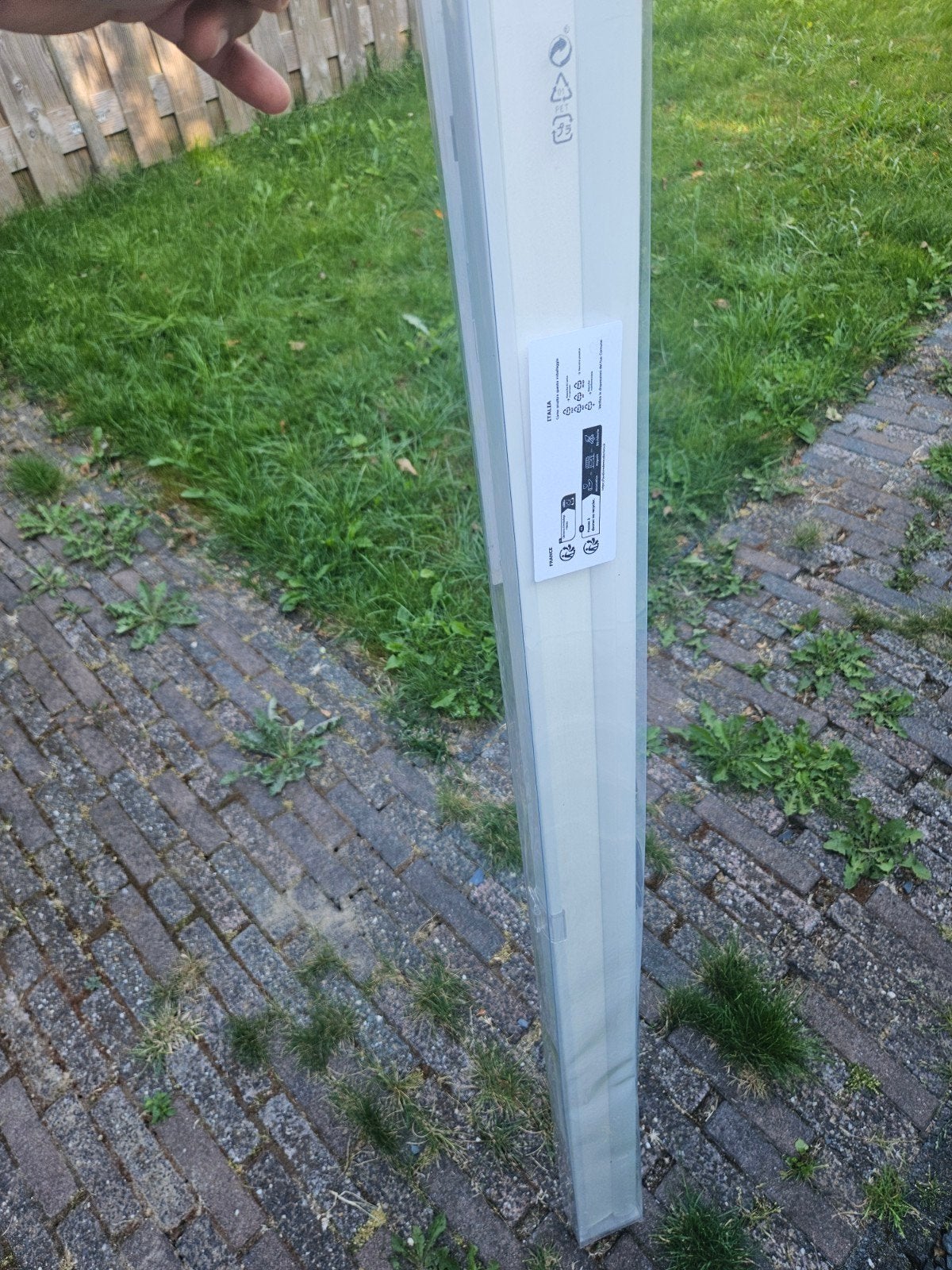3x IKEA HOPPVALS Plisségordijn wit 120x210 cm nieuw, Ophalen, Wit, Nieuw, Lichtdoorlatend