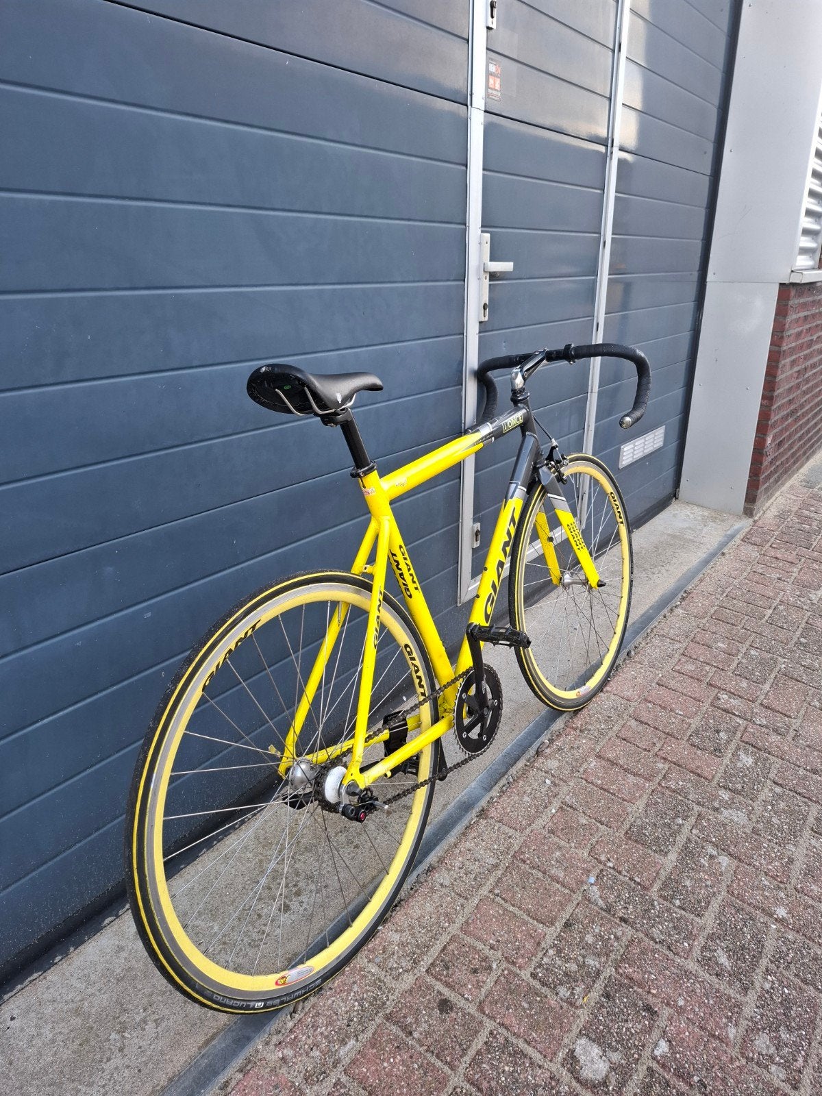 Giant Fixie/Singlespeed - 55cm, Fietsen en Brommers, Fietsen | Racefietsen, Ophalen, Gebruikt, Aluminium, Giant