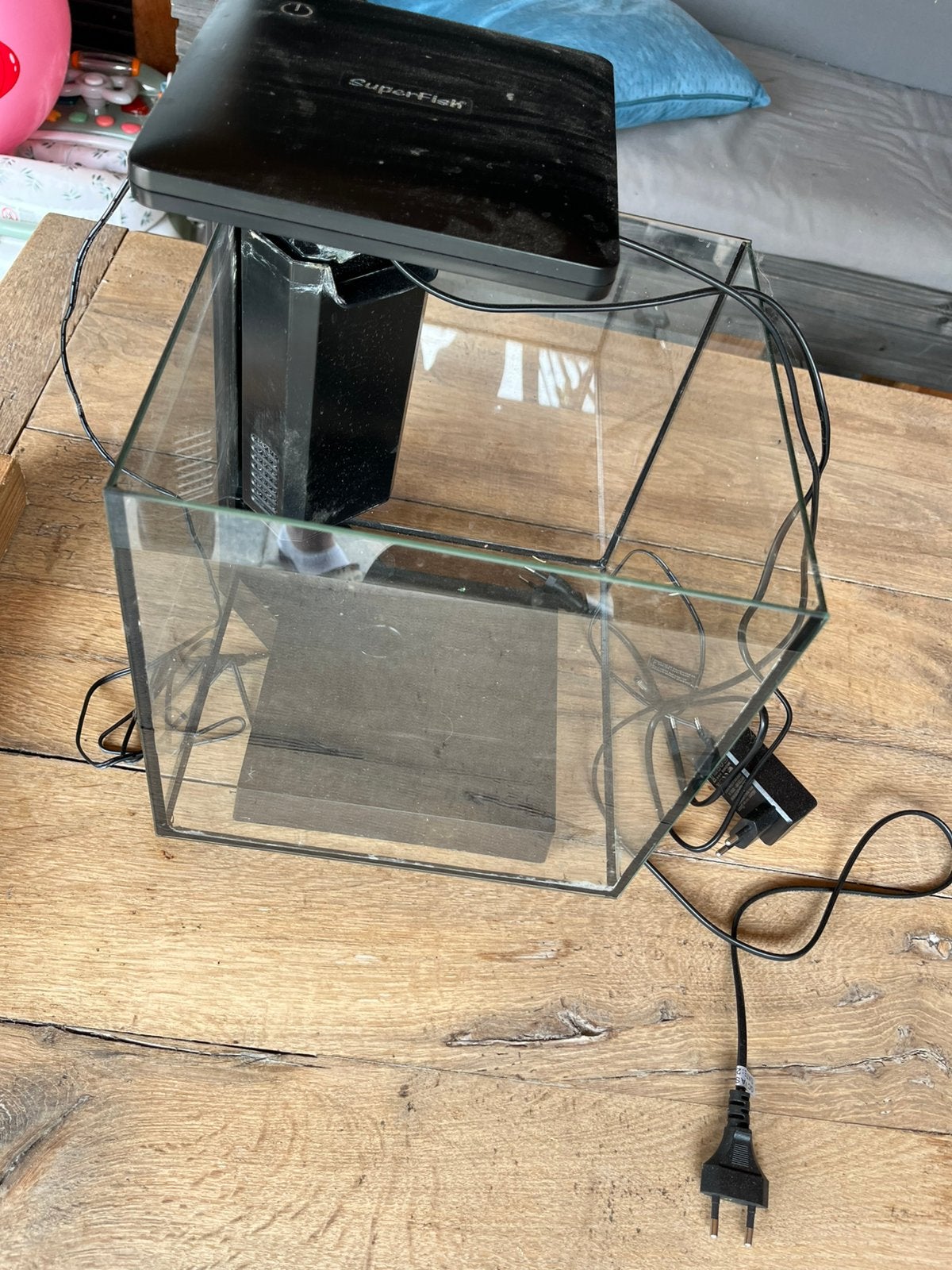 Superfish aquarium, Ophalen, Verwarming, Zo goed als nieuw, Leeg aquarium