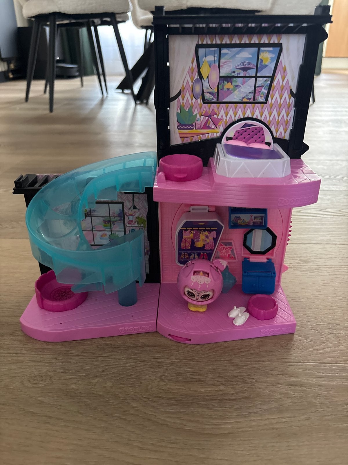 Zoobles Huis Magic Speelhuis Mansion Junior Poppenhuis Set, Ophalen, Gebruikt, Poppenhuis