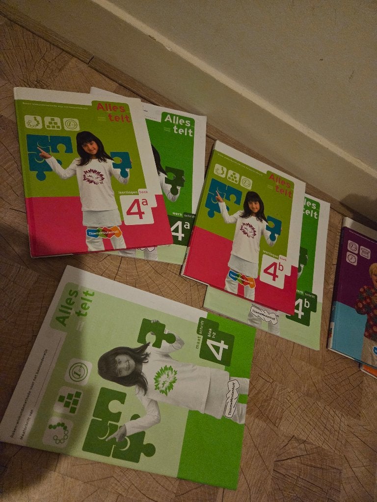 Rekenboeken Alles telt gr 4, 5 en 6, Ophalen, Zo goed als nieuw, Overige niveaus, Overige vakken