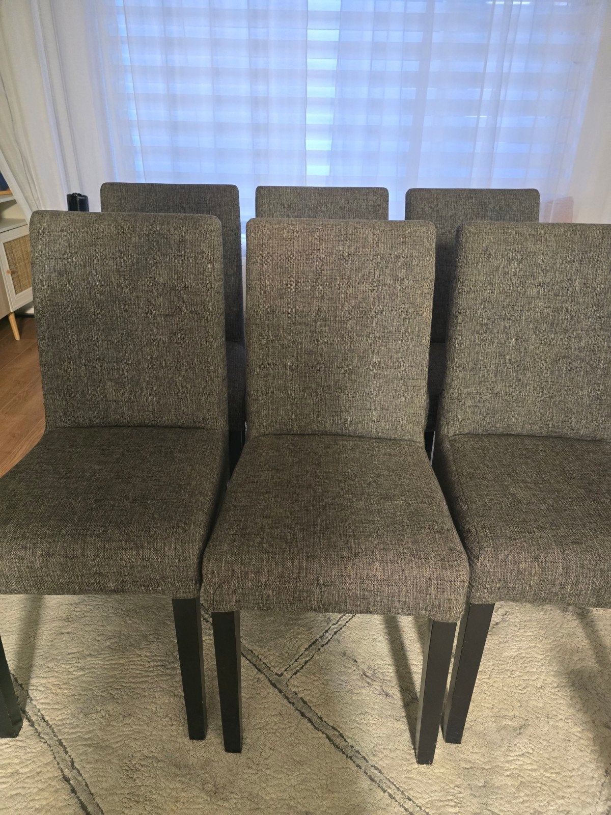 Set van 6 comfortabele eetkamerstoelen, Modern, Comfortabel, Gebruikt, Ophalen of Verzenden, Vijf, Zes of meer stoelen