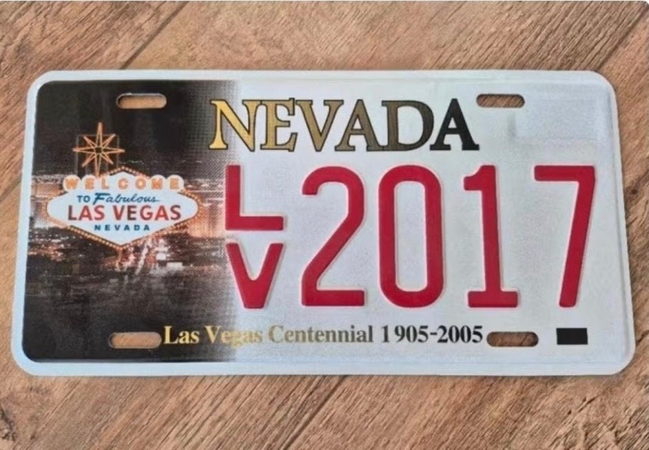 Souvenir nummerbord kentekenplaat Las Vegas 2017, Verzamelen, Overige Verzamelen, Ophalen of Verzenden, Zo goed als nieuw