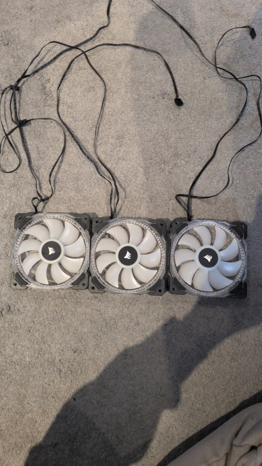 3x Corsair HD120 RGB ventilatoren, Computers en Software, Ophalen, Gebruikt, Luchtkoeling