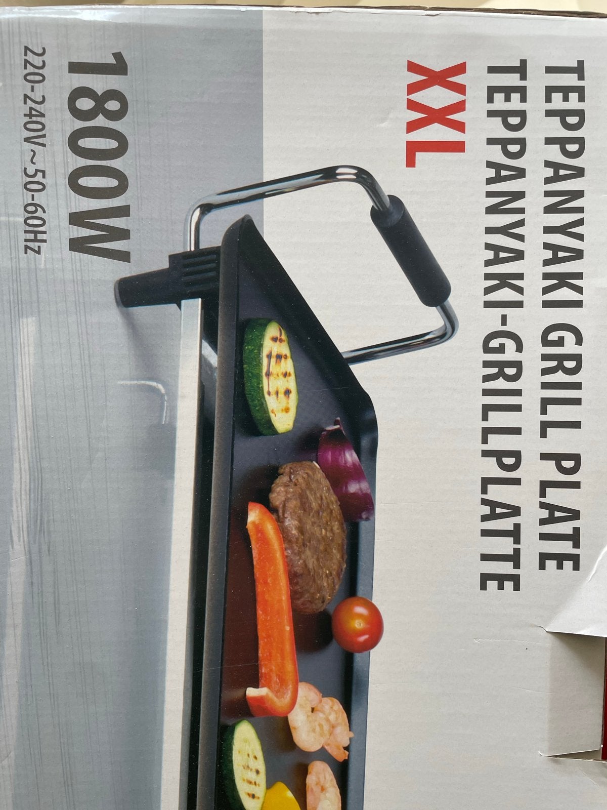 Alpina XXL Teppanyaki Grillplaat 1800W - Nieuw in doos, Ophalen, Nieuw