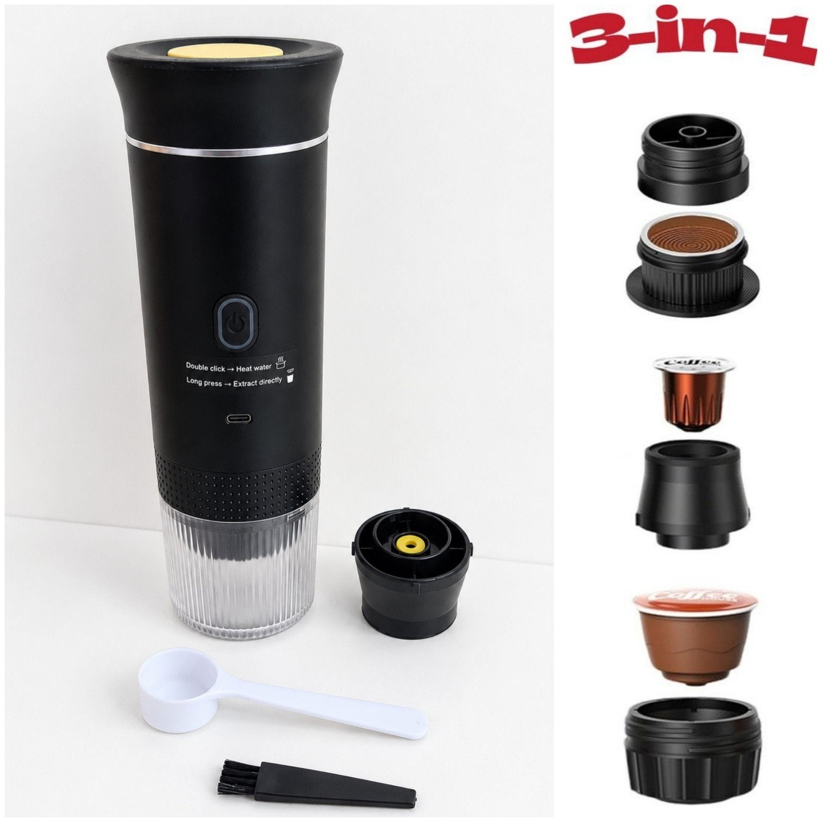 Draagbare Koffieapparaat / Espressomachine, Espresso apparaat, Ophalen of Verzenden, Zo goed als nieuw, 1 kopje