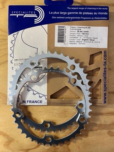 TA Specialites Alize kettingbladen (38t en 39t), Crankstel of Pedalen, Ophalen of Verzenden, Zo goed als nieuw, Racefiets