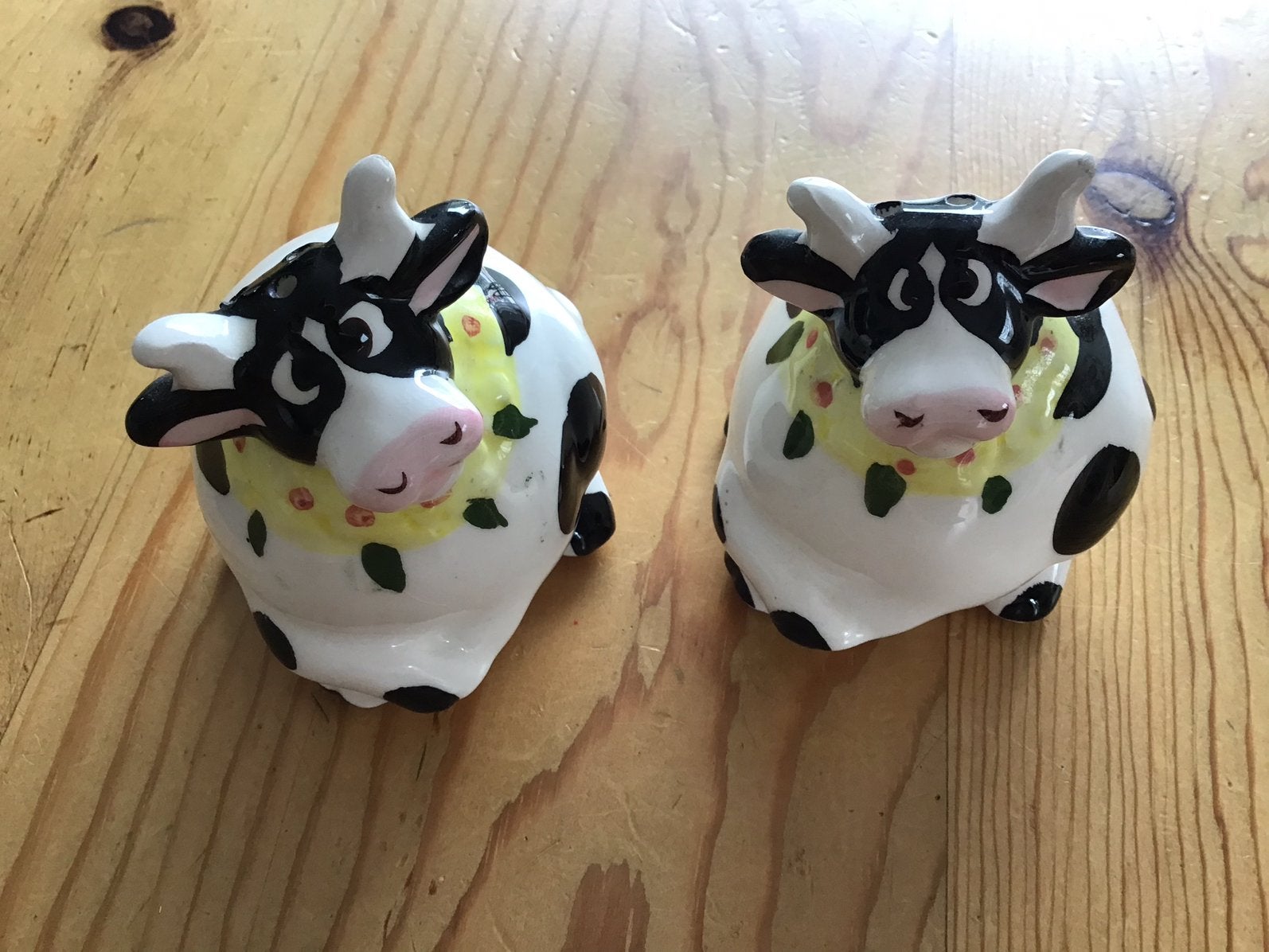 VINTAGE:Twee Koetjes als Peper&Zout Stel.Gaaf!Cadeau Tip:), Ophalen of Verzenden