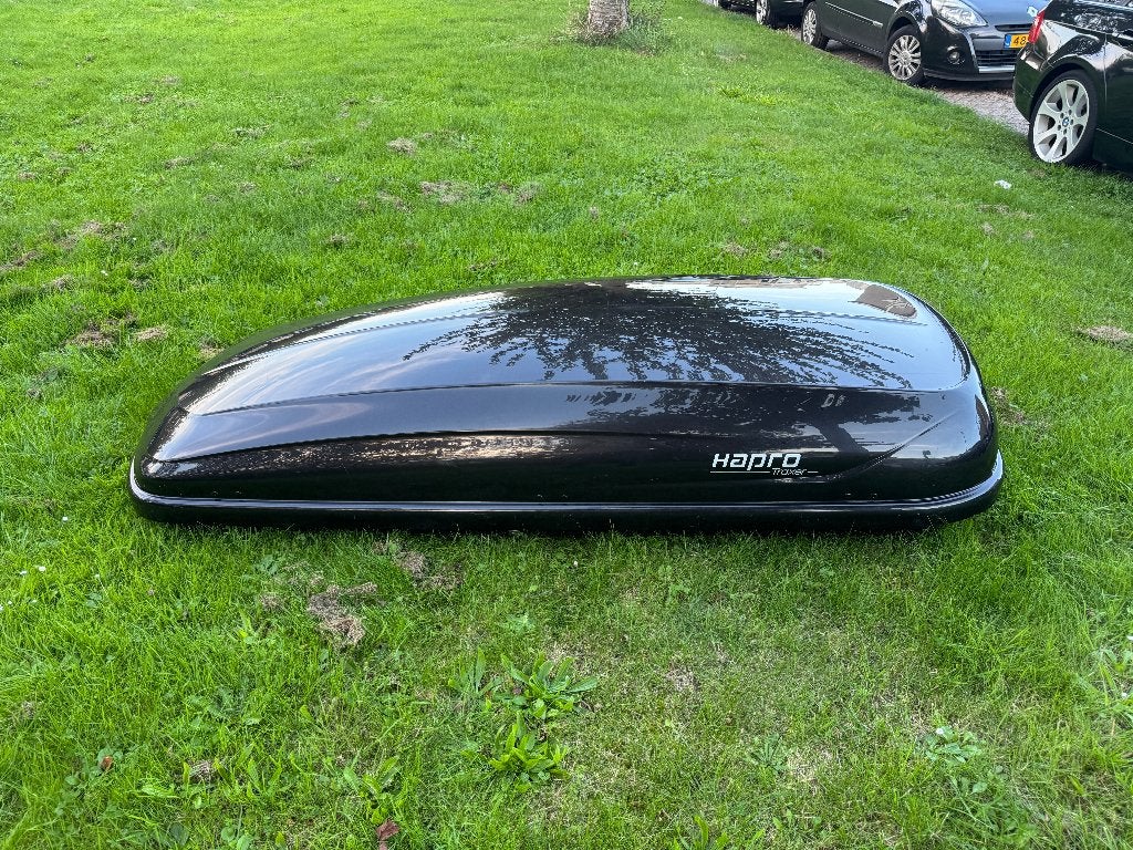 HAPRO TRAXER 8.6 BRILLIANT BLACK dakkoffer / skibox, Ophalen, Zo goed als nieuw
