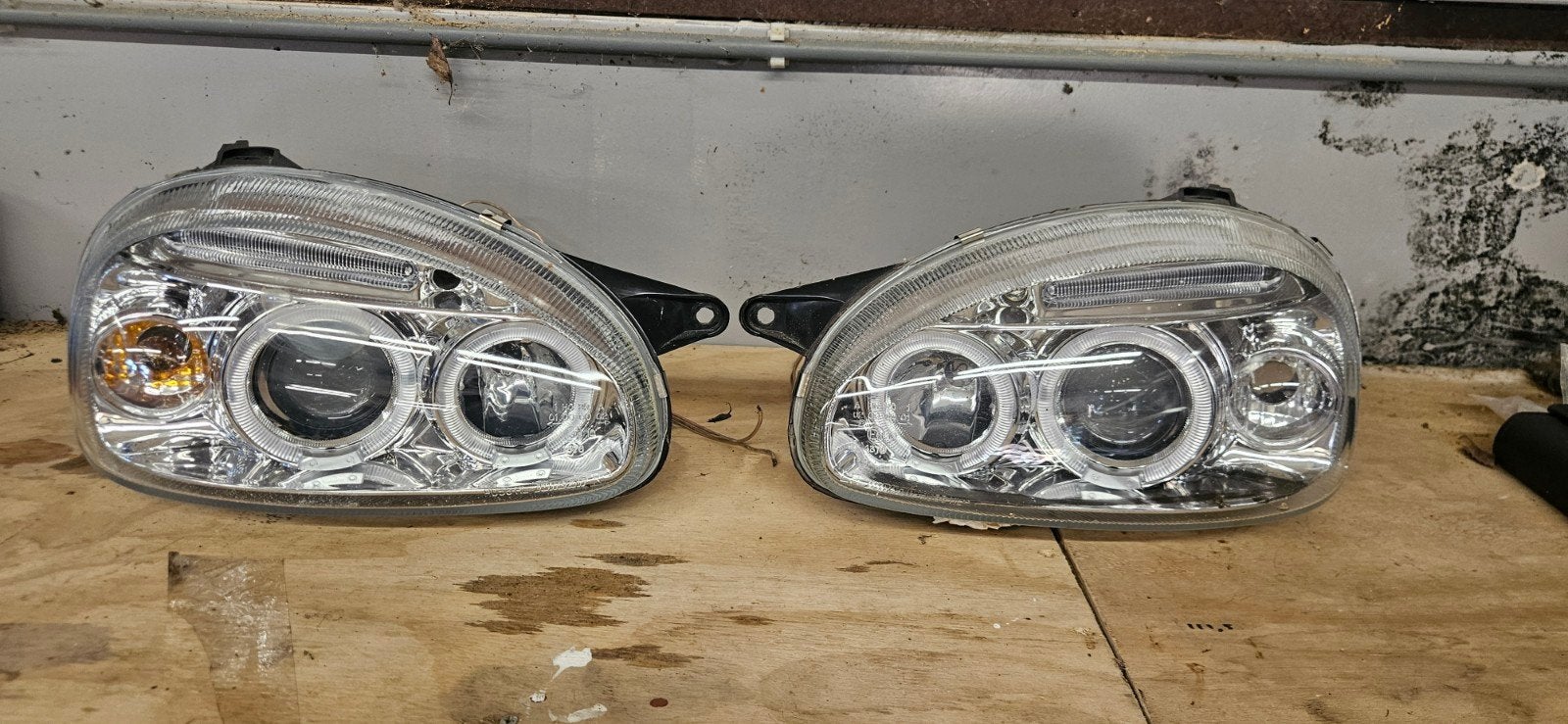 Opel Corsa B Koplampen Set van Glas, Ophalen, Gebruikt, Opel