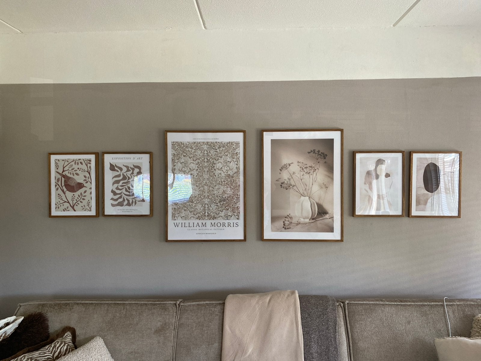 Set van 6 ingelijste prints en posters, 50 – 75, Ophalen of Verzenden, Zo goed als nieuw, Foto of Poster