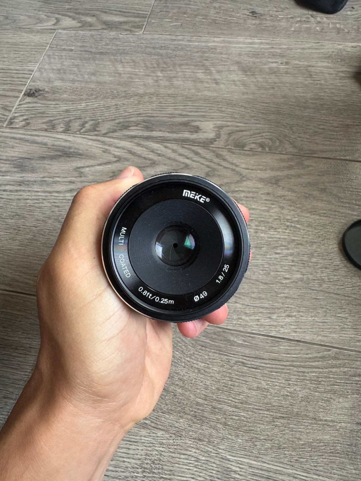 Meike 35mm f/1.7 APS-C Manual Focus, Micro Four Thirds, Ophalen of Verzenden, Zo goed als nieuw, Standaardlens