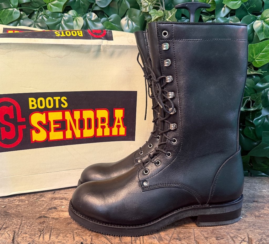 stoere mooie vintage biker boots van Sendra maat 45, Kleding | Heren, Sendra, Zwart, Boots, Nieuw