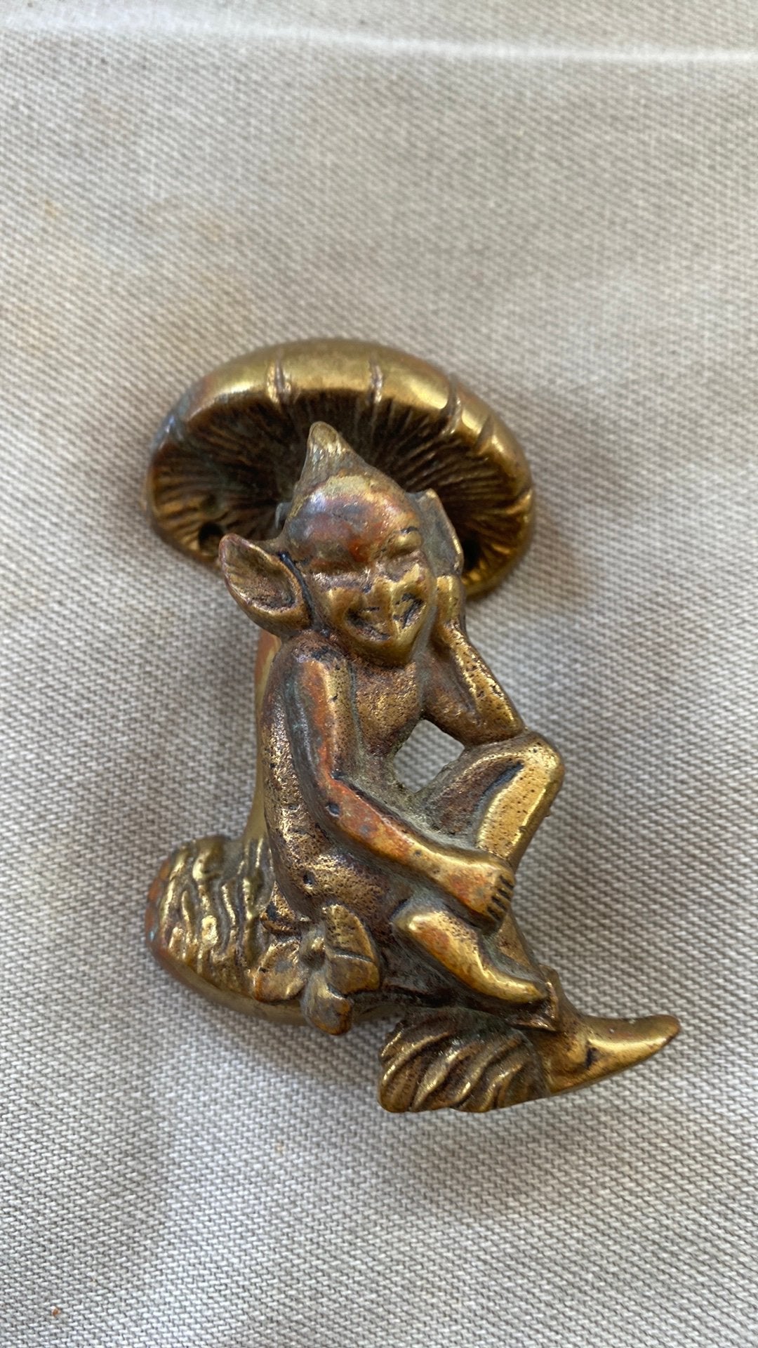 Kleine deur klopper, Ophalen of Verzenden, Brons