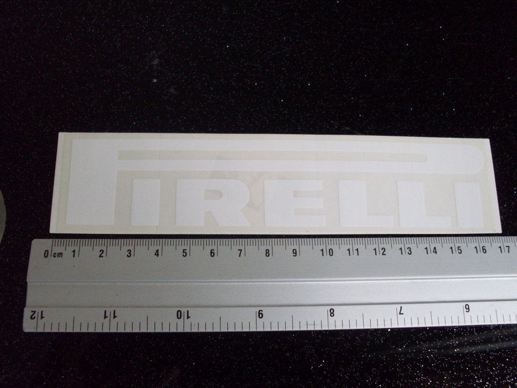 `ruit sticker Pirelli logo wit, Verzamelen, Verzenden, Zo goed als nieuw, Merk