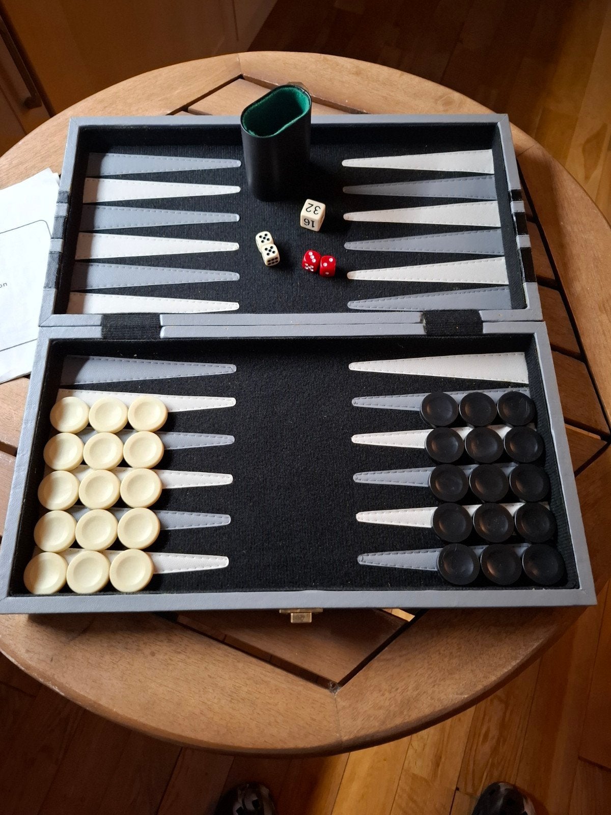 Prachtig backgammon spel. Als nieuw !, Ophalen of Verzenden, Zo goed als nieuw