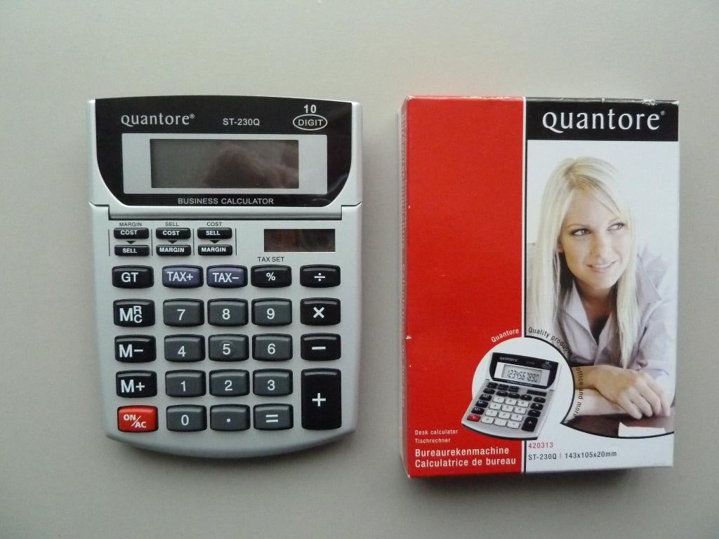 Quantore ST-230Q Bureaurekenmachine nieuw in verpakking, Ophalen of Verzenden, Nieuw