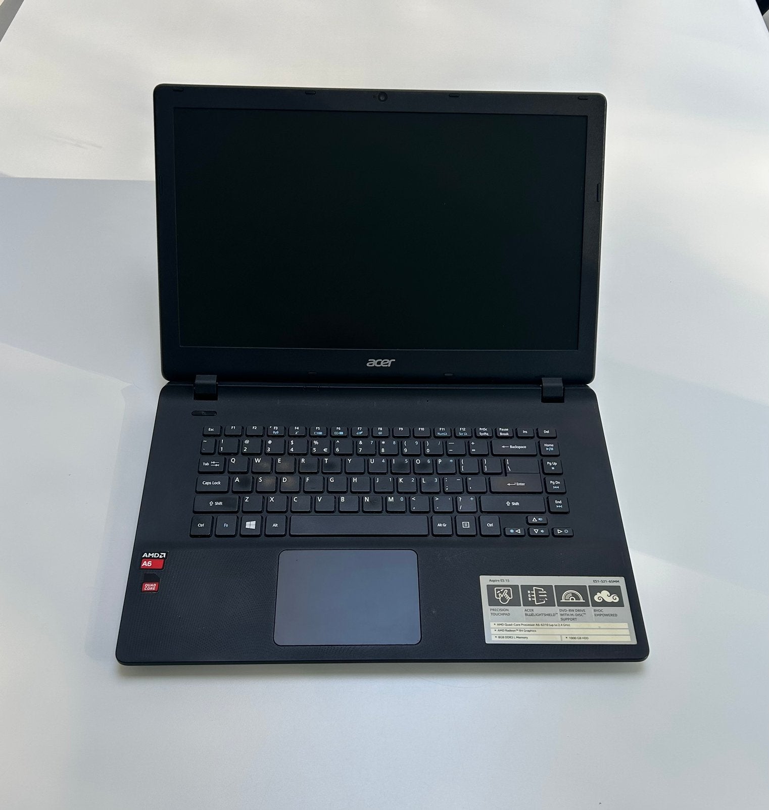 Acer Aspire ES1-521, HDD, 2 tot 3 Ghz, 8 GB, Refurbished