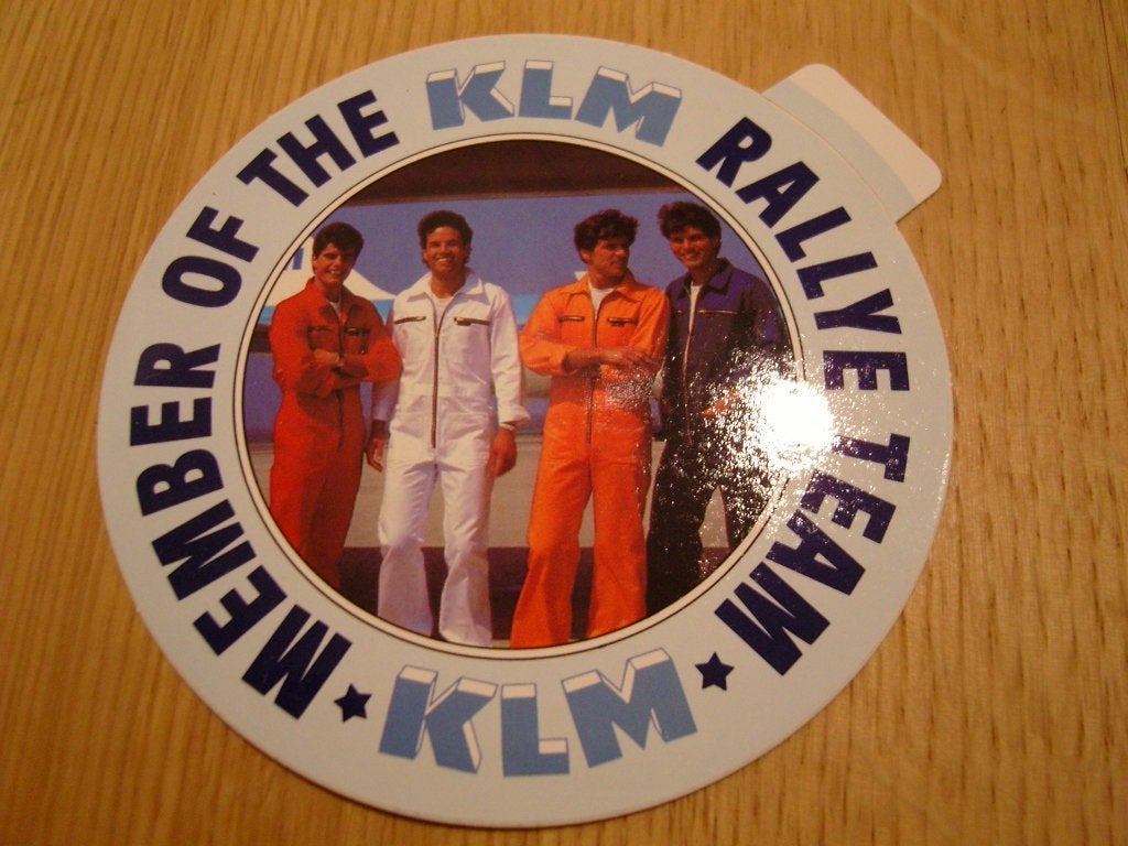 sticker Member of the KLM Rallye Team *, Verzamelen, Stickers, Ophalen, Zo goed als nieuw