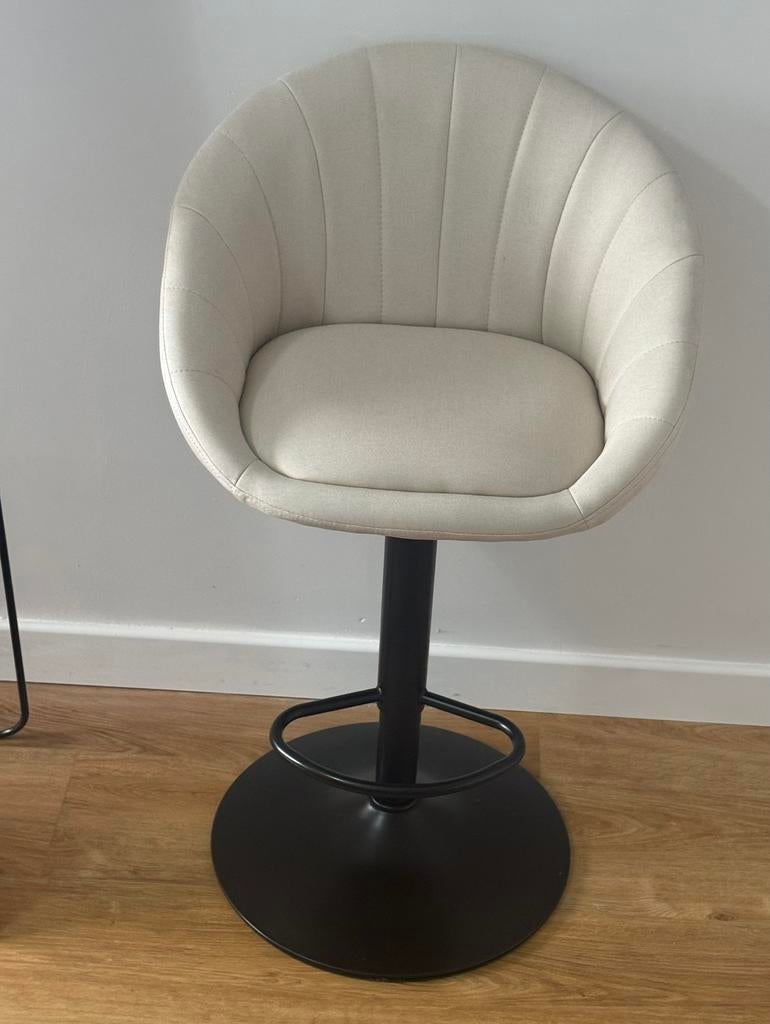 4 adjustable height bar chairs, Ophalen, Overige kleuren, Overige materialen, Zo goed als nieuw
