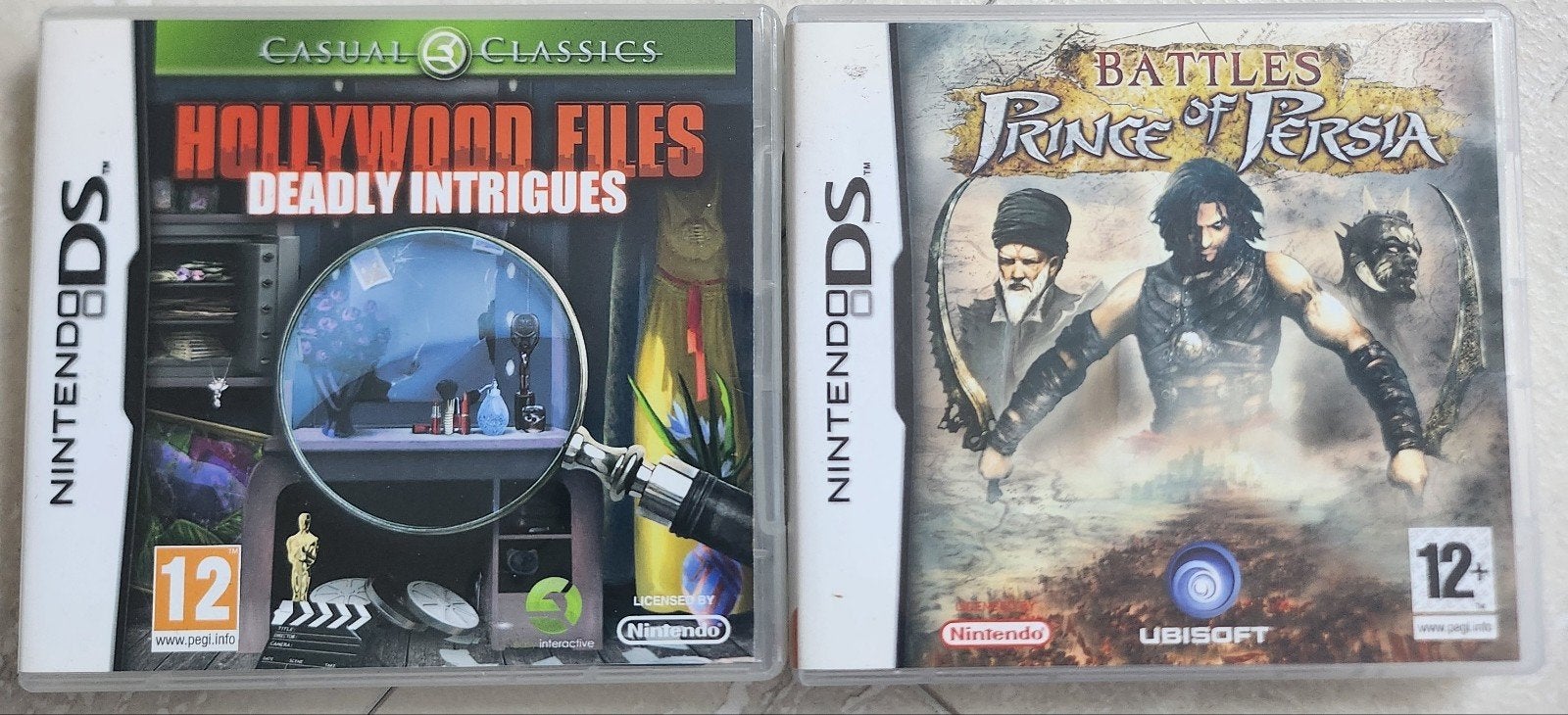 Nintendo DS Games: Hollywood Files & Prince of Persia, Spelcomputers en Games, 1 speler, Ophalen, Zo goed als nieuw, Avontuur en Actie