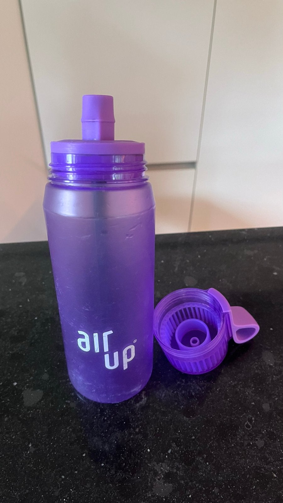 Air up fles - Paars, Sport en Fitness, Ophalen, Gebruikt