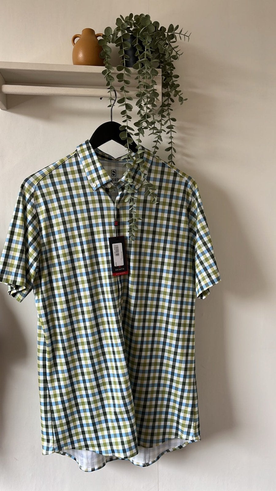 Nieuw DESOTO overhemd maat L – korte mouw – met kaartje, Kleding | Heren, Ophalen of Verzenden, Nieuw, Desoto