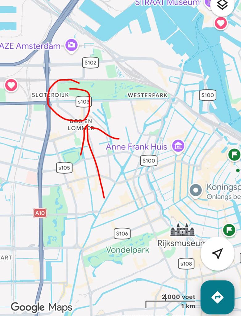 Parkeerplek, naast de ring, overdekt, Amsterdam