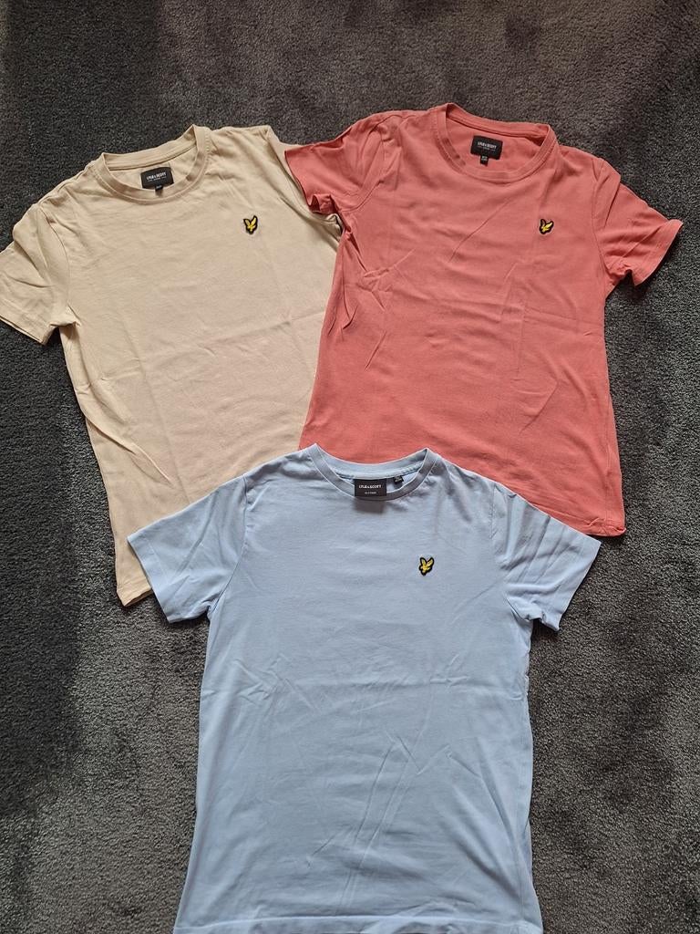 Lyle & Scott 3 tshirts 10/11 jaar mt 152, Gebruikt, Lyle & Scott, Ophalen of Verzenden, Shirt of Longsleeve