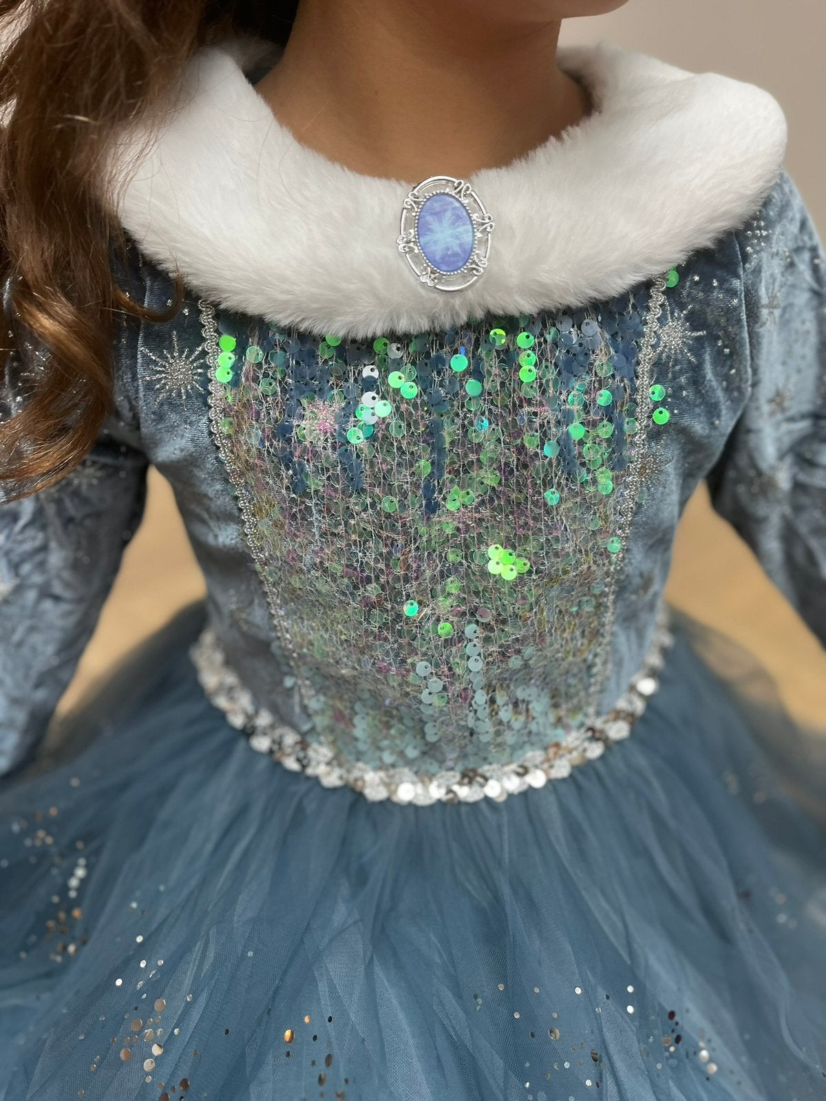 Prinsessenjurk Elsa Frozen luxe model winterjurk nieuw!!, Ophalen of Verzenden, Nieuw, 104 of kleiner, Meisje